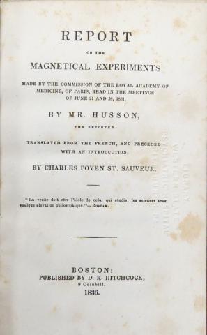 Husson Title Page