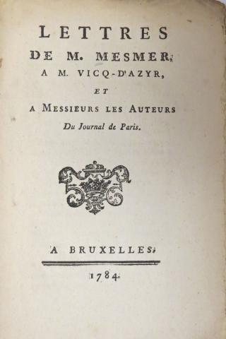 Mesmer Letters Title Page